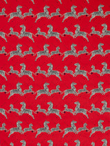Scalamandre Zebras Petite Masai Red Fabric