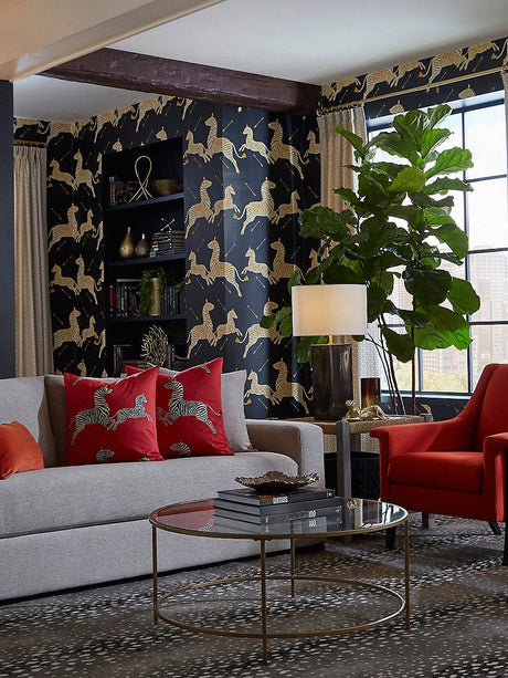 Scalamandre Zebras | Wallpaper Black Wallpaper