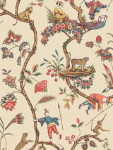 Scalamandre Chinoise Exotique Ecru Wallpaper