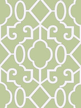 Scalamandre Ming Fretwork Wallpaper Pear Wallpaper