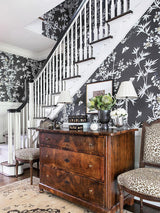 Scalamandre Jardin De Chine Espresso Wallpaper