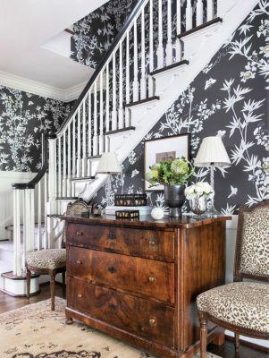 Scalamandre Jardin De Chine Espresso Wallpaper