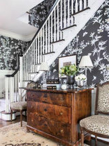 Scalamandre Jardin De Chine Espresso Wallpaper