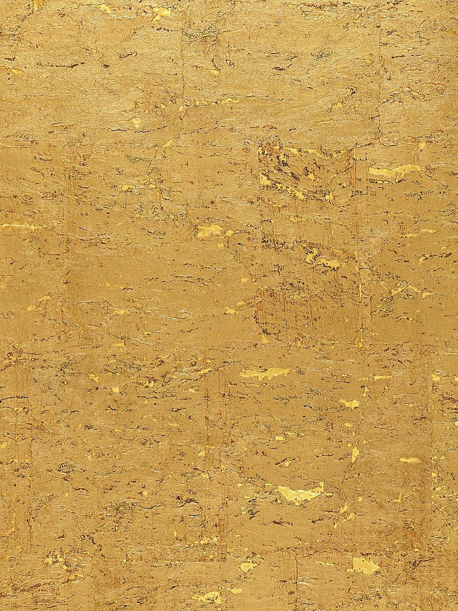 Scalamandre Metal Cork Gilt Wallpaper