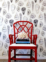 Scalamandre Coquina Graphite Wallpaper