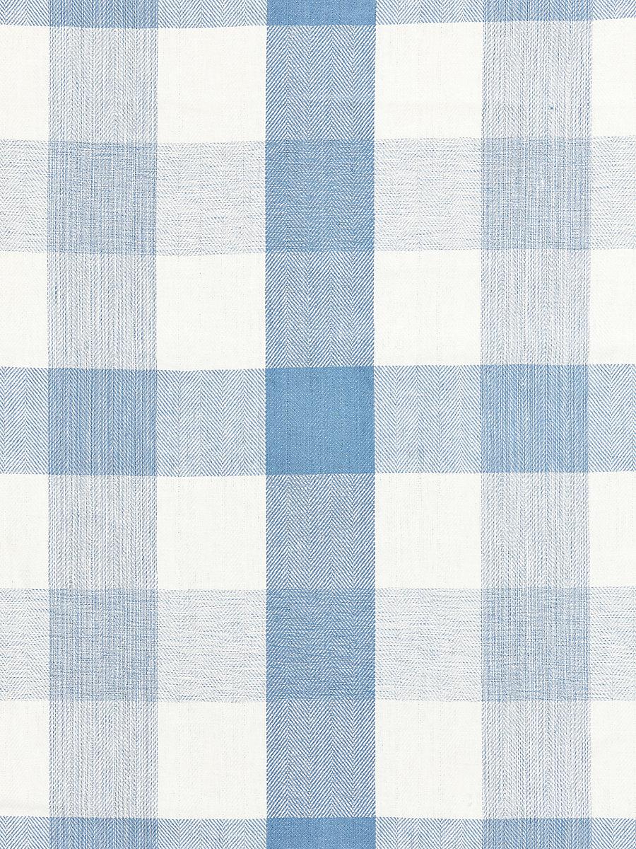 Scalamandre Westport Linen Plaid Sky Fabric