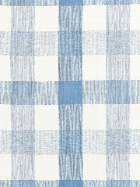 Scalamandre Westport Linen Plaid Sky Fabric