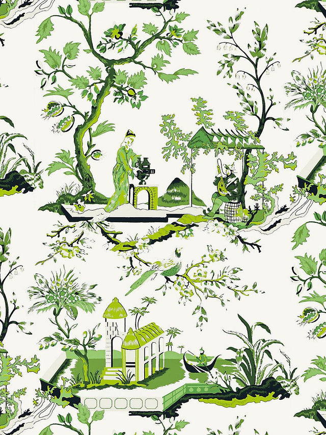 Scalamandre Ch'In Ling Jade Wallpaper