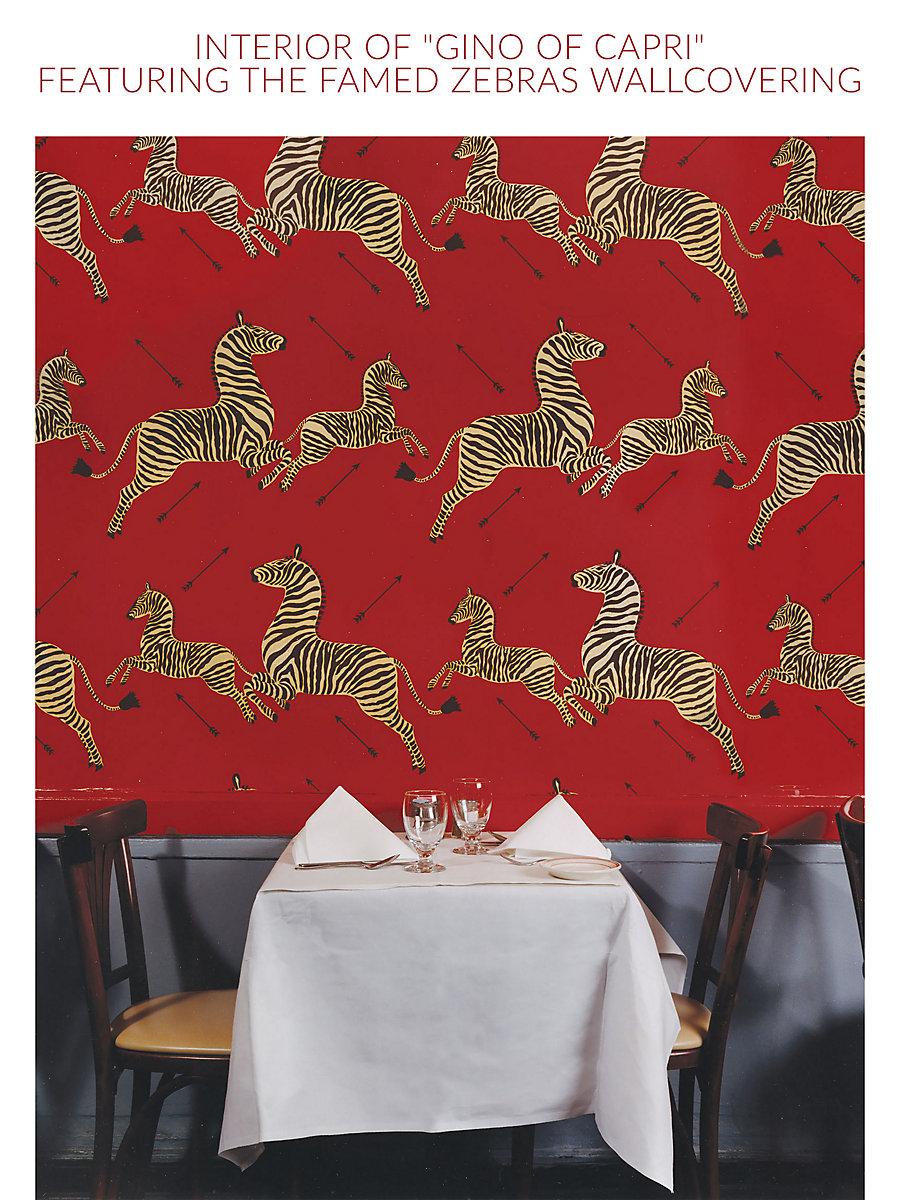 Scalamandre Zebras | Wallpaper Charcoal Wallpaper