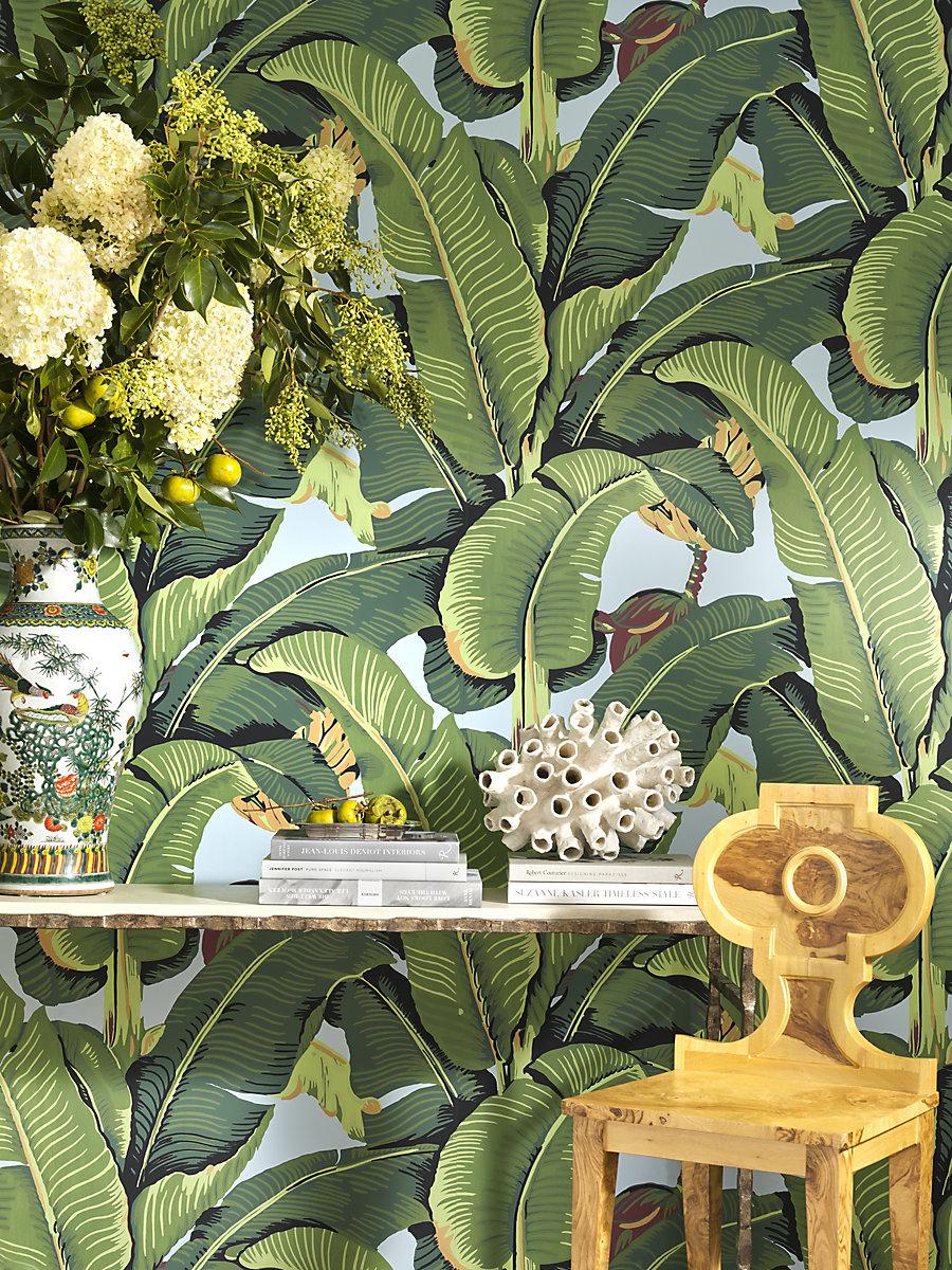 Hinson Hinson Palm - Wide Width Sky Wallpaper