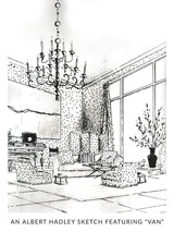 Hinson Van Blue On White Wallpaper