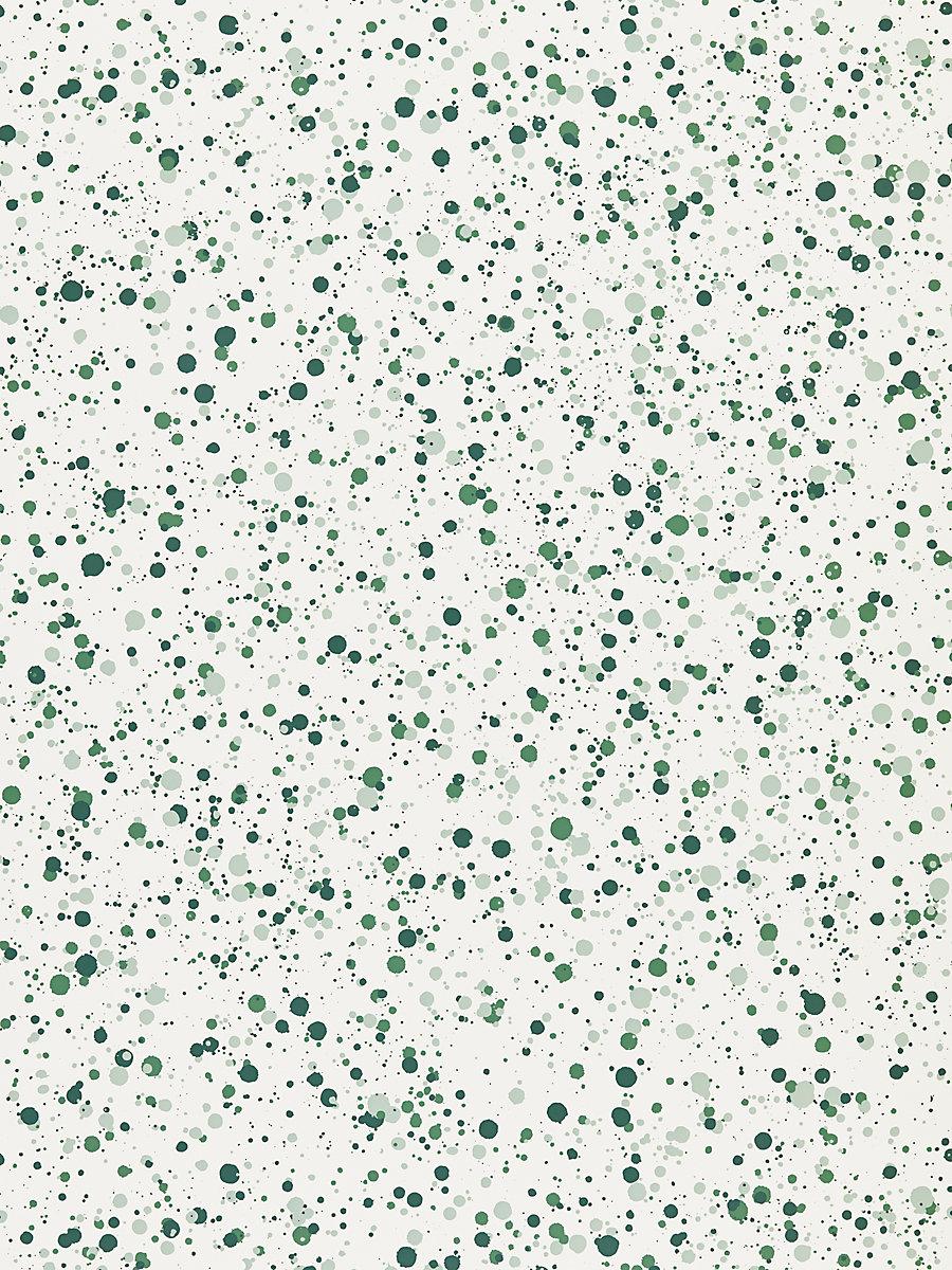 Hinson Spatter Green Wallpaper