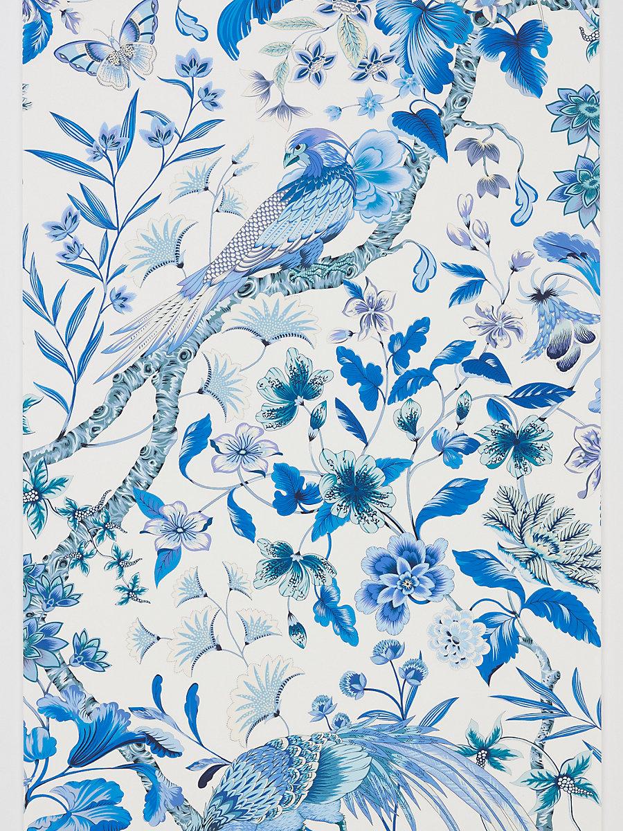 Scalamandre Botany Bay | Wallcovering Porcelain Wallpaper