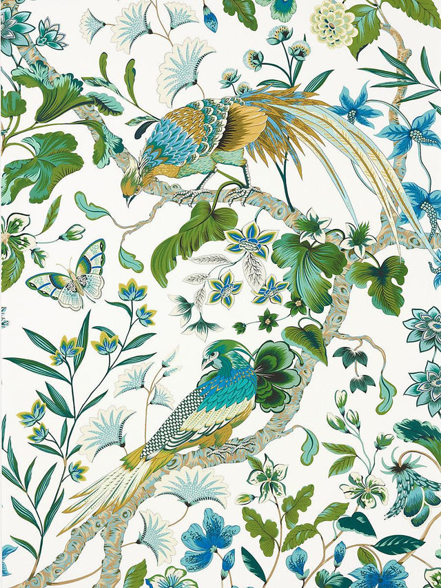 Scalamandre Botany Bay | Wallcovering Forest Wallpaper