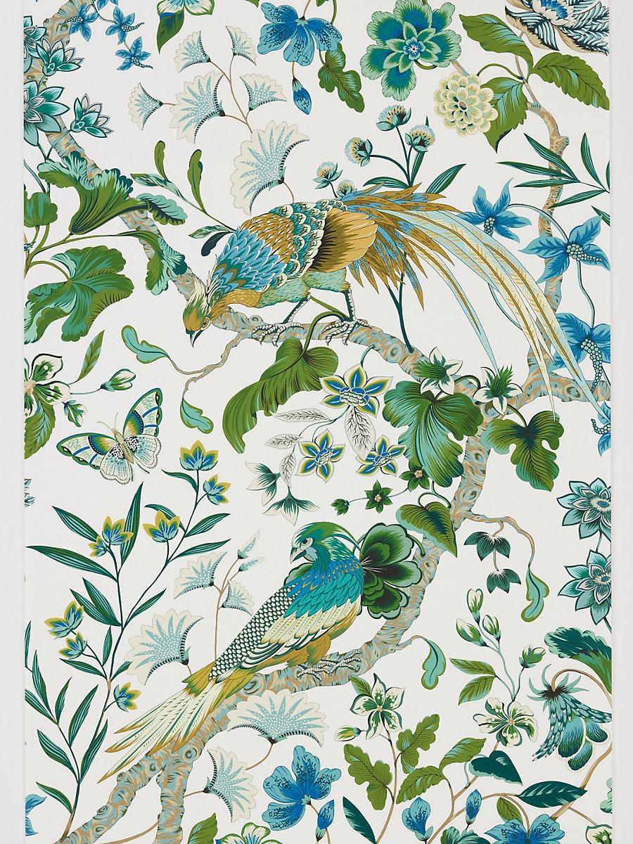 Scalamandre Botany Bay | Wallcovering Forest Wallpaper