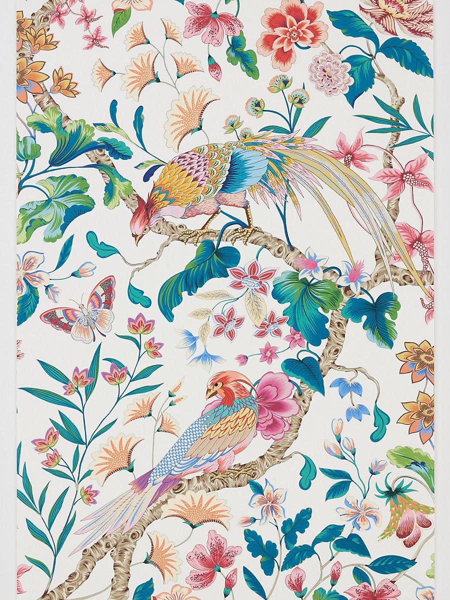 Scalamandre Botany Bay | Wallcovering Perennial Garden Wallpaper