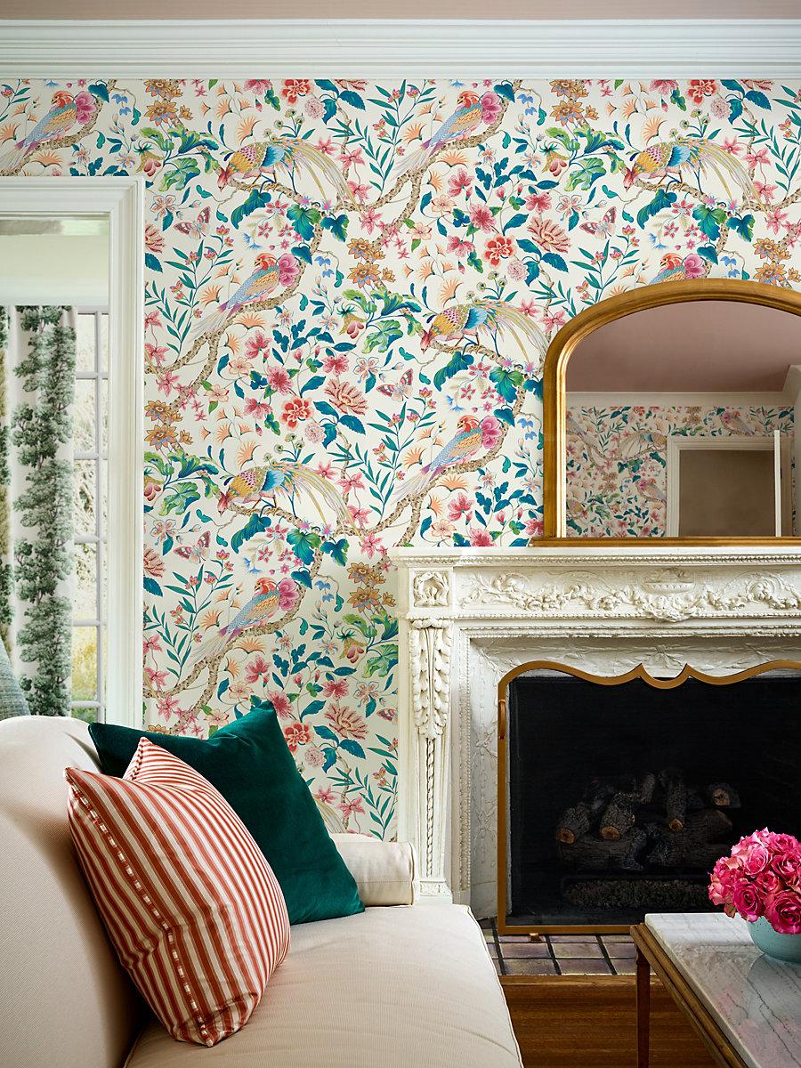 Scalamandre Botany Bay | Wallcovering Perennial Garden Wallpaper