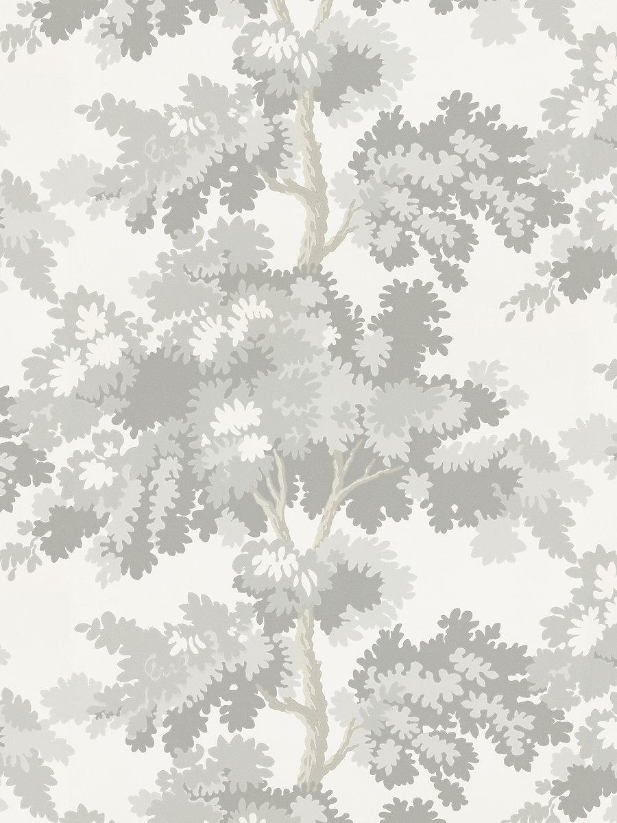 Scalamandre Raphael Gray Wallpaper