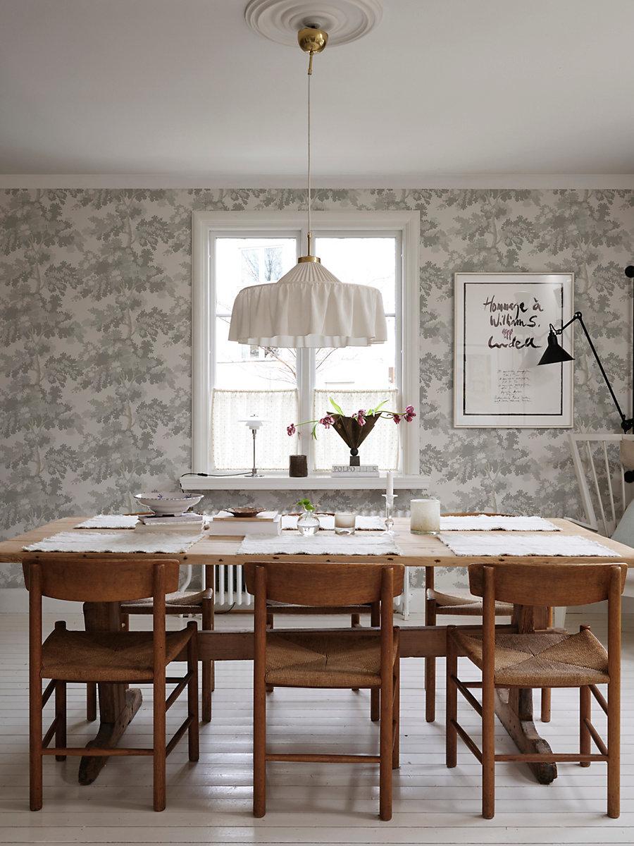 Scalamandre Raphael Gray Wallpaper