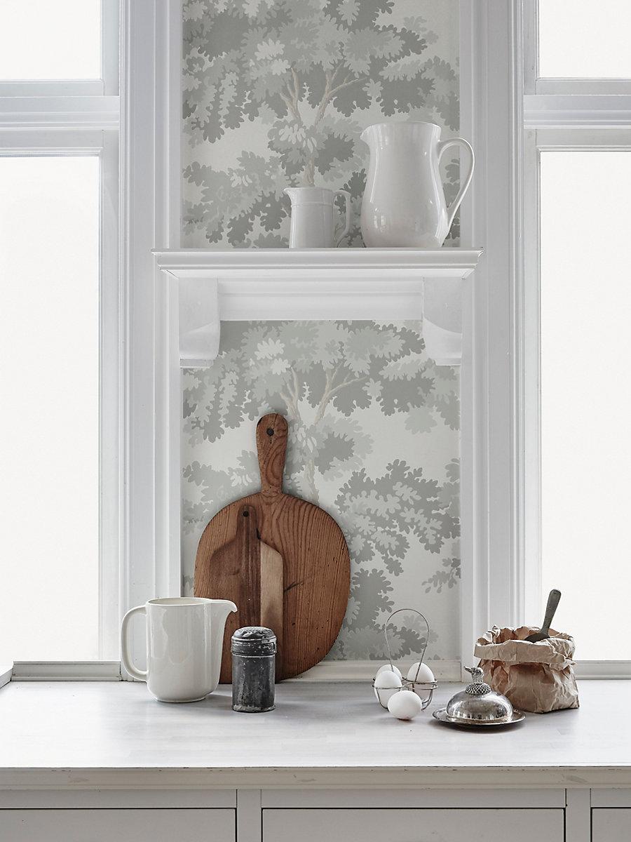 Scalamandre Raphael Gray Wallpaper