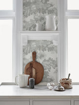 Scalamandre Raphael Gray Wallpaper