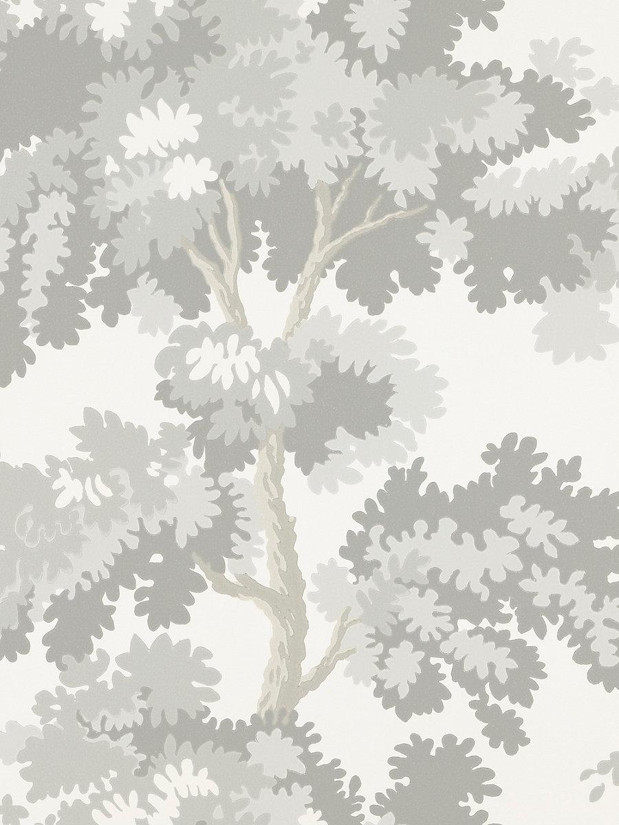 Scalamandre Raphael Gray Wallpaper