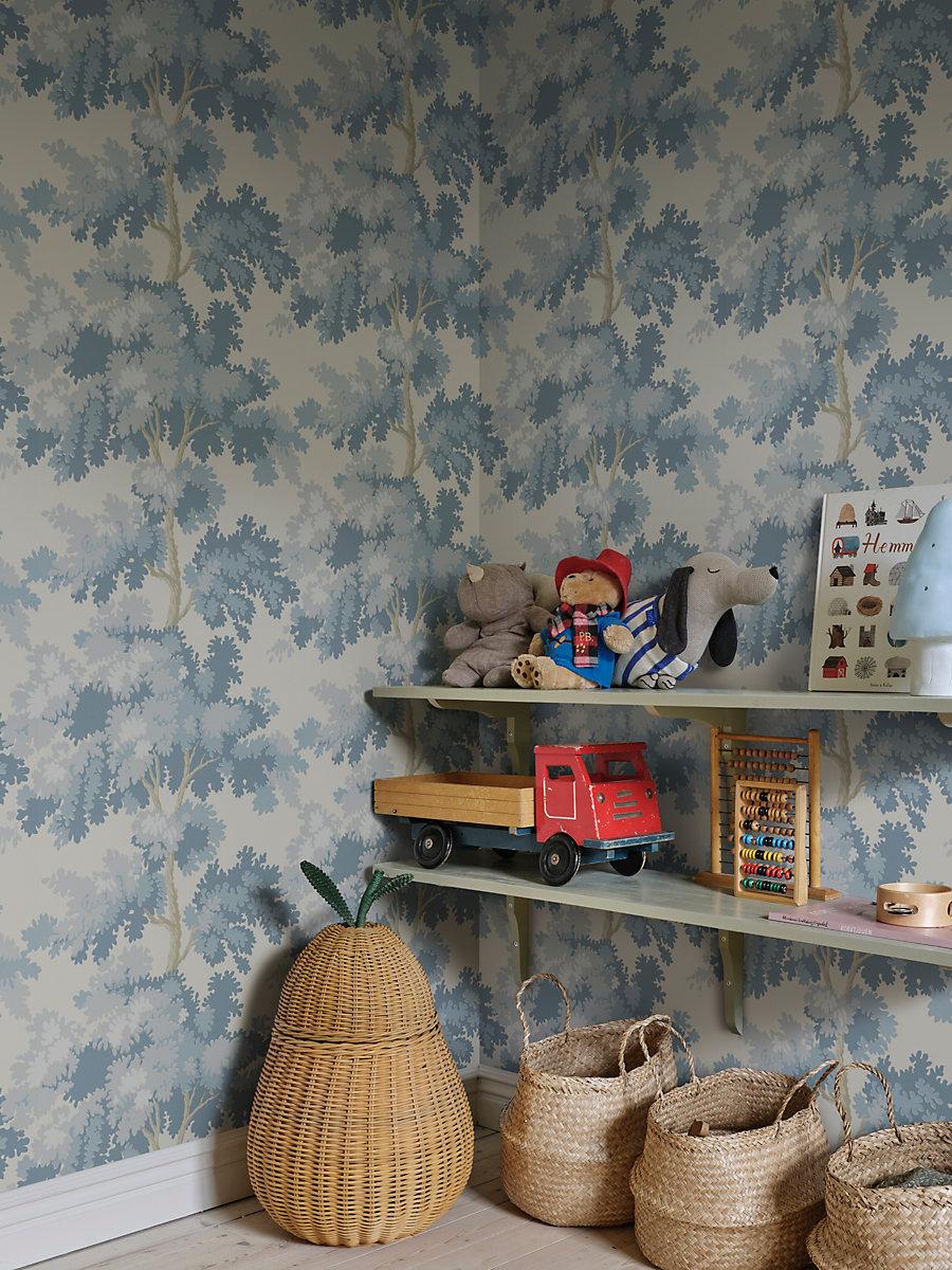 Scalamandre Raphael Light Blue Wallpaper