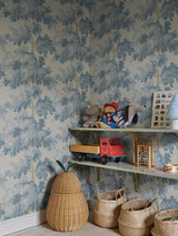 Scalamandre Raphael Light Blue Wallpaper