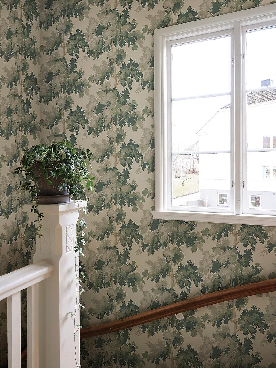 Scalamandre Raphael Green Wallpaper