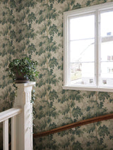 Scalamandre Raphael Green Wallpaper