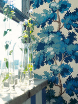 Scalamandre Raphael Dark Blue Wallpaper