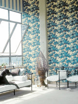 Scalamandre Raphael Dark Blue Wallpaper