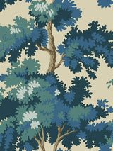 Scalamandre Raphael Dark Blue Wallpaper