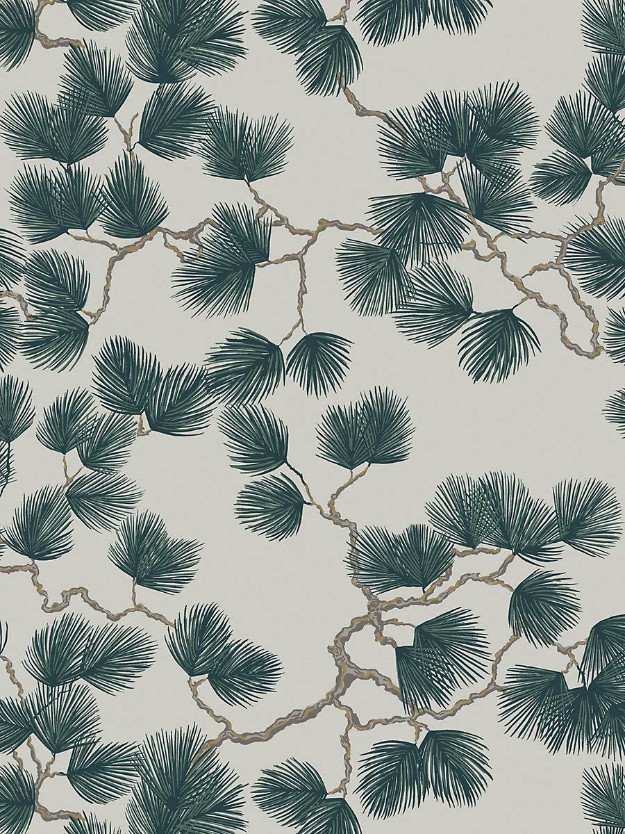 Scalamandre Pine Green Wallpaper