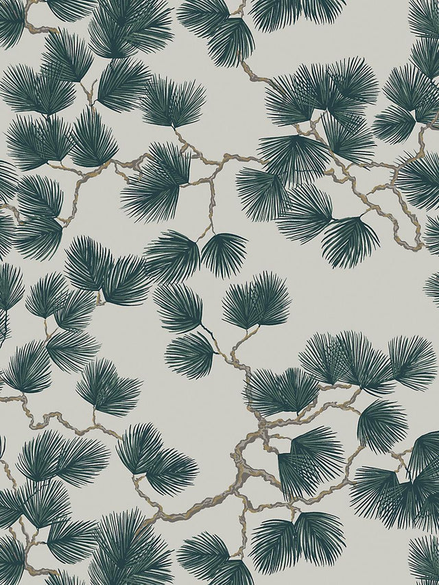 Scalamandre Pine Green Wallpaper