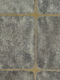 Scalamandre Silver Leaf Squares Silver On Gold Wallpaper