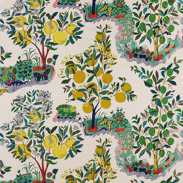 Schumacher Citrus Garden Primary Fabric