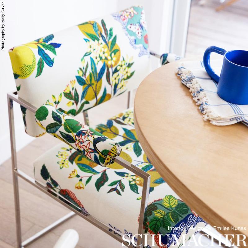 Schumacher Citrus Garden Primary Fabric