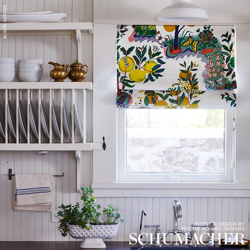 Schumacher Citrus Garden Primary Fabric