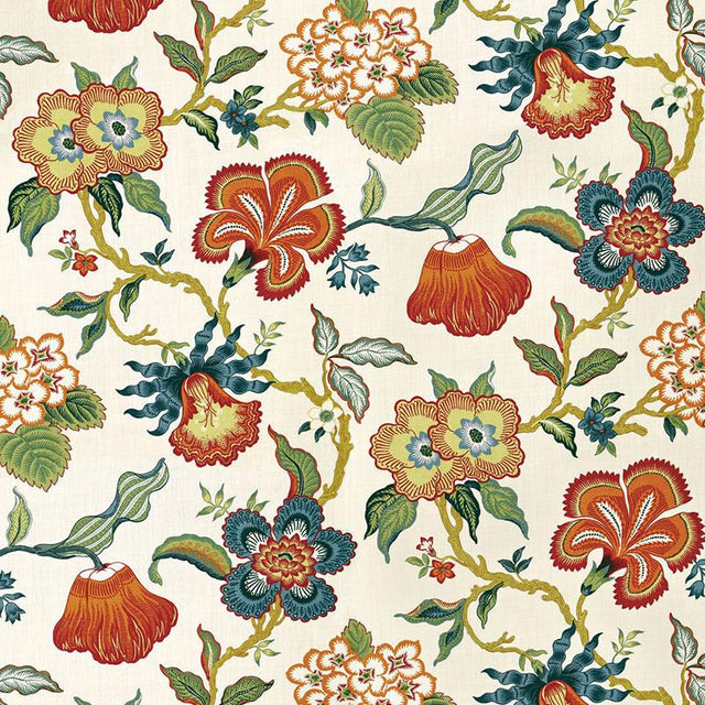 Schumacher Hothouse Flowers Spark Fabric