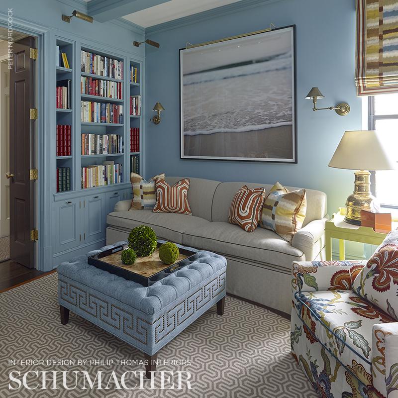 Schumacher Hothouse Flowers Spark Fabric