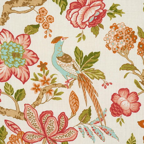 Schumacher Huntington Gardens Coral Fabric