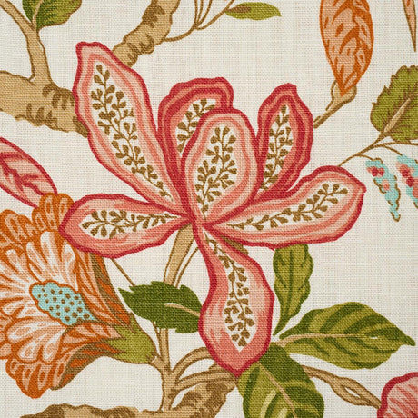Schumacher Huntington Gardens Coral Fabric