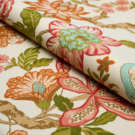 Schumacher Huntington Gardens Coral Fabric