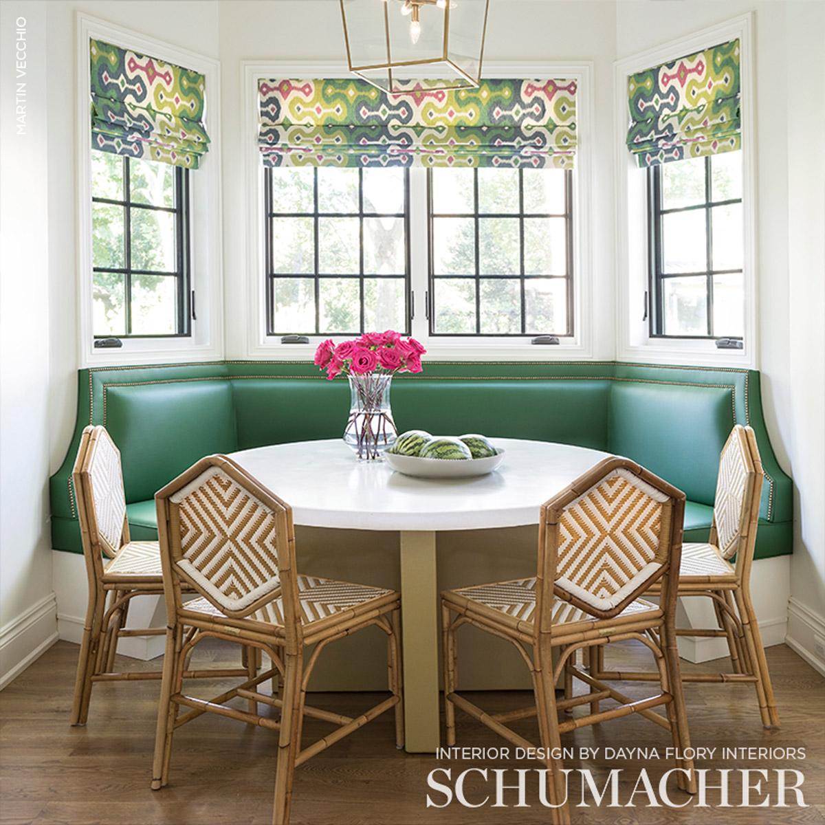 Schumacher Darya Ikat Jewel Fabric