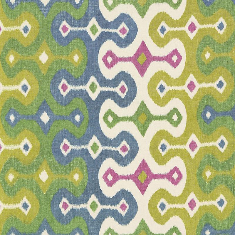 Schumacher Darya Ikat Jewel Fabric