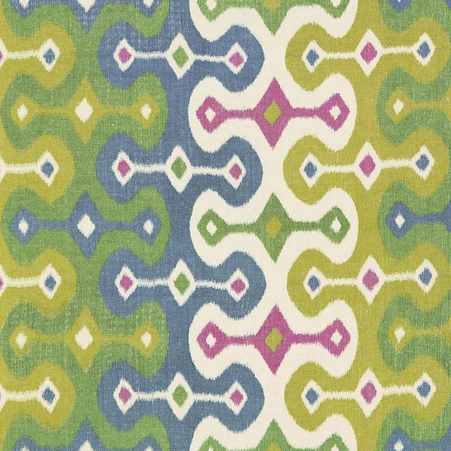 Schumacher Darya Ikat Jewel Fabric