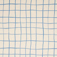 Schumacher Painterly Windowpane Blue Fabric