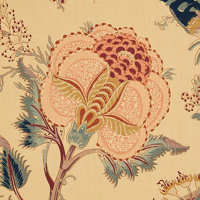 Schumacher Indian Arbre Tea Fabric