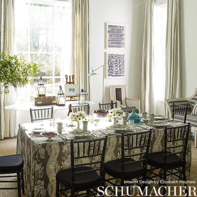 Schumacher Le Castellet Brun Fabric